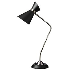 Dainolite 1679T 1 LT Table Lamp w/ Black Shade