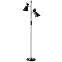 Dainolite 1680F 2 LT Floor Lamp w/ Black Shade