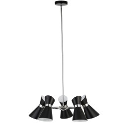 Dainolite 1682 5 LT Pendant, Black