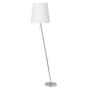 Dainolite 545F Canting Floor Lamp, Polished Chrome Finish, White Linen Shade 790