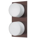 Dainolite 82555 2 Light Ceiling / Wall Light w/ Frosted Round Glass,Oil Brushed Bronze Finish