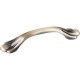 3208 Series 4-1/4" Overall Length Zinc Footed Cabinet Pull 