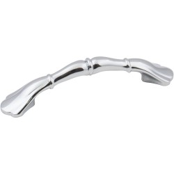 Elements 3308 Series Gatsby 4-1/2" Overall Length Zinc Footed Cabinet Pull