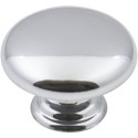 Elements 3950 Series Gatsby 1 3/16" Diameter Mushroom Cabinet Knob with One 8 32 x 1" and One 1 1/4" Screw