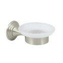 Deltana 98C2012 98C2012U15 98C Series, Soap Dish with Frosted Glass, Solid Brass