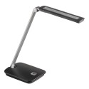 Dainolite DLED LED Desk Lamp, Black w/ Silver Accents