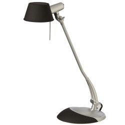 Dainolite DLH5001 Desk Lamp, Silver / Matte Black