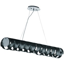 Dainolite HAR 9 Light Horizontal Pendant, Aluminum Ribbons