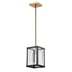 Dainolite HG 1 Light Pendant, Clear Acrylic Panels