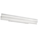 Dainolite KEP Flat LED Vanity Fixture, Silver / Polished Chrome, Frosted White Diffuser