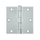Deltana S35-R S35U15A-R 3-1/2" x 3-1/2" Square Hinge, Steel, Pair
