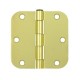 Deltana S35R5 S35R515 3-1/2" x 3-1/2" x-5/8" Radius Hinge, Residential Thickness, Steel, Pair