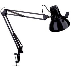 Dainolite MAGNUS Desktop Task Lamp, Gloss Black, 36" Reach
