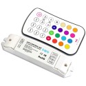 Dainolite CB RF Wireless RGB Controller Kit with 6 Modes Loop for LED Strip Light, MAX 216W for 24VDC input.