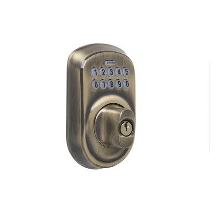 Schlage BE365F 622 KA4 PLY Plymouth Electronic Keypad Deadbolt