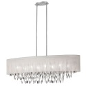 Dainolite ALL ALL-448C-PC-WH 8 Light Oval Chandelier, Polished Chrome Finish