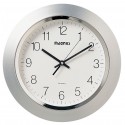 Dainolite 29012 14" Quartz Clock, Silver, Plastic Face