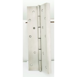 NGP SS315 Brushed Stainless Steel Pin & Barrel Continuous Hinge Half Wrap Edge Guard