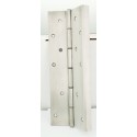 NGP SS315-119 Brushed Stainless Steel Pin & Barrel Continuous Hinge Half Wrap Edge Guard