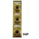 Trine 94P 3-Button Multi-Family, Polished Solid Brass
