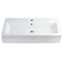 Kingston Brass EV3217 Fauceture Elongated Rectangular White Vessel Sink