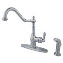 Kingston Brass GSY770 Gourmetier American Classic Centerset Single Handle Kitchen Faucets w/ Matching Sprayer