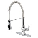 Kingston Brass GSY889 Gourmetier American Classic Centerset Single Handle Kitchen Faucets w/ Pull-Out Sprayer