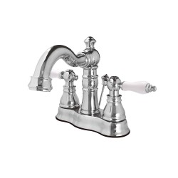 Kingston Brass FS1608APL American Patriot Two Handle Centerset Lavatory Faucet w/ Retail Pop-up, Satin Nickel