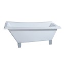 Kingston Brass VTRF673018A Aqua Eden Acrylic Clawfoot Square Tub