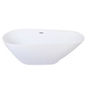 Kingston Brass VTDE693223 Aqua Eden 69" Contemporary Freestanding Acrylic Slipper Bathtub