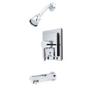 Kingston Brass KB86500DL Concord Single Handle Tub & Shower Faucet w/ lever handle