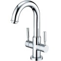 Kingston Brass KS845 Concord Two Handle 4" Centerset Lavatory Faucet w/ Push-Up & lever handles