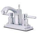Kingston Brass KS864 Concord Two Handle 4" Centerset Lavatory Faucet w/ Brass Pop-up & lever handles
