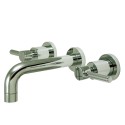 Kingston Brass KS8120DL Concord Two Handle Wall-Mount Vessel Sink Faucet w/ lever handles