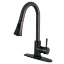 Kingston Brass LS872 Gourmetier Concord Kitchen Faucet w/ Pull-Down Sprayer & lever handle