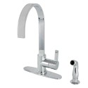 Kingston Brass LS871 Gourmetier Continental Kitchen Faucets w/ Pull-Down Sprayer