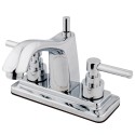 Kingston Brass KS864 Elinvar Two Handle 4" Centerset Lavatory Faucet w/ Brass Pop-up w/ lever handles