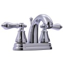 Kingston Brass FSY761 Fauceture English Classic Single Handle 4" Centerset Lavatory Faucet w/ lever handles
