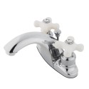 Kingston Brass GKB7642PX Water Saving English Country Centerset Lavatory Faucet w/ porcelain cross handles