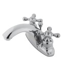 Kingston Brass KB764 Two Handle 4" Centerset Lavatory Faucet w/ Retail Pop-up w/ cross handles