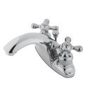 Kingston Brass KB7648AX Two Handle 4" Centerset Lavatory Faucet w/ Retail Pop-up w/ cross handles