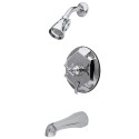 Kingston Brass KB463 Single Handle Tub & Shower Faucet w/ cross handles