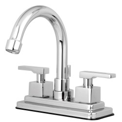 Kingston Brass KS866 Executive Two Handle 4" Centerset Lavatory Faucet w/ Brass Pop-up