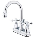 Kingston Brass KS261 Governor Two Handle 4" Centerset Lavatory Faucet w/ cross handles