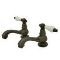 Kingston Brass KS110 Heritage Twin Handle Basin Faucet Set