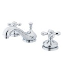 Kingston Brass KS116 Heritage Two Handle 8" to 16" Widespread Lavatory Faucet w/ Brass Pop-up