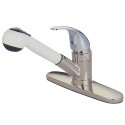 Kingston Brass KB670 Legacy Single Handle Pull-Out Kitchen Faucet w/ Satin Spray