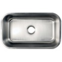 Kingston Brass GKUS3018 Gourmetier Loft Undermount Single Bowl Kitchen Sink, Satin Nickel