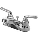 Kingston Brass GKB25 Water Saving Magellan Centerset Lavatory Faucet w/ B Lever Handles & Brass Pop-Up