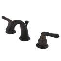Kingston Brass KB91 Magellan Two Handle 4" to 8" Mini Widespread Lavatory Faucet w/ Retail Pop-up